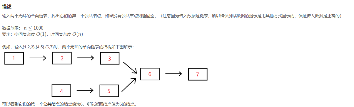 两个链表的第一个公共结点